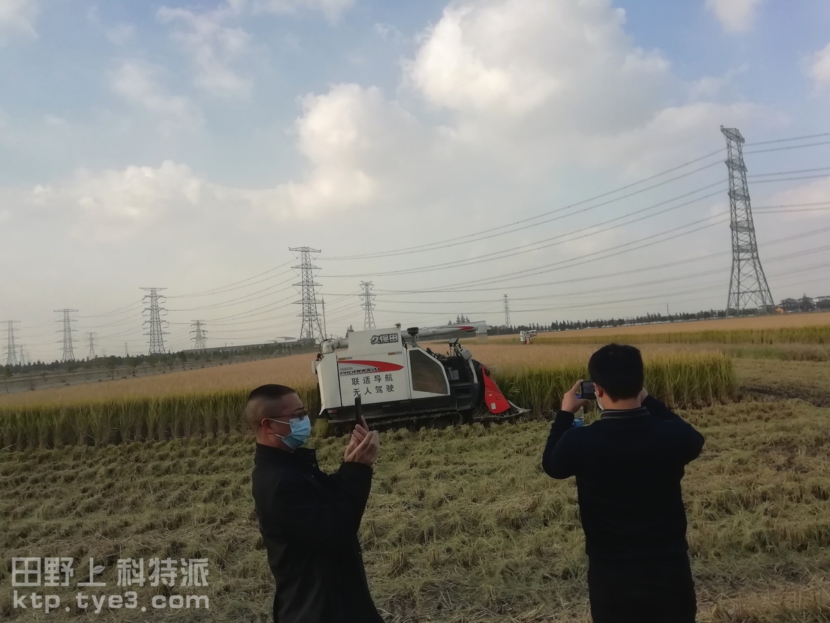 上海：无人农场水稻种、管、收不求人